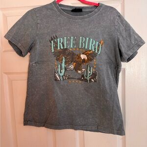 Nursing Queen Gray 'Free Bird' T-Shirt